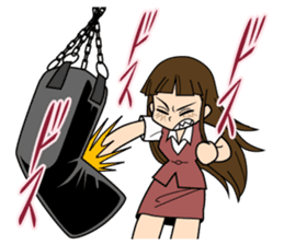 The lady don't succumb to everything. sticker #8878864