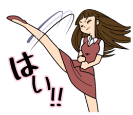 The lady don't succumb to everything. sticker #8878869