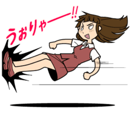 The lady don't succumb to everything. sticker #8878874