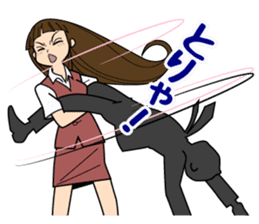 The lady don't succumb to everything. sticker #8878880