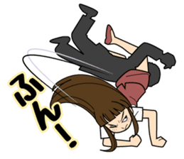 The lady don't succumb to everything. sticker #8878882