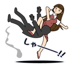 The lady don't succumb to everything. sticker #8878885