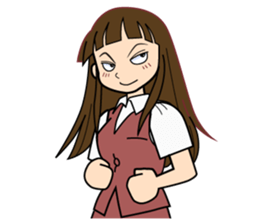 The lady don't succumb to everything. sticker #8878895