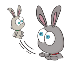 3-O & Rabbit: Rabbit Family sticker #8879696