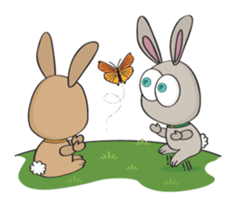 3-O & Rabbit: Rabbit Family sticker #8879702