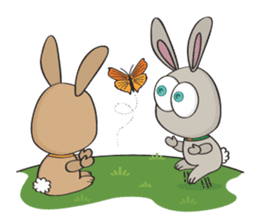 3-O & Rabbit: Rabbit Family sticker #8879702