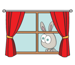 3-O & Rabbit: Rabbit Family sticker #8879708