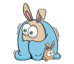 3-O & Rabbit: Rabbit Family sticker #8879717
