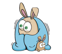 3-O & Rabbit: Rabbit Family sticker #8879717