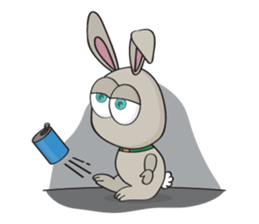 3-O & Rabbit: Rabbit Family sticker #8879721