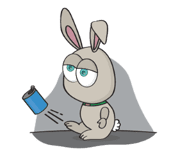 3-O & Rabbit: Rabbit Family sticker #8879721