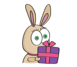 3-O & Rabbit: Rabbit Family sticker #8879724