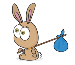 3-O & Rabbit: Rabbit Family sticker #8879728