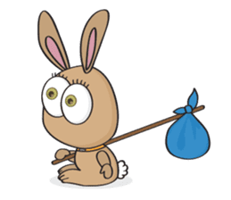 3-O & Rabbit: Rabbit Family sticker #8879728