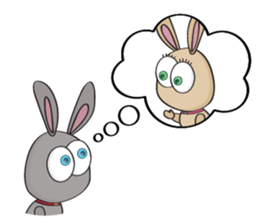 3-O & Rabbit: Rabbit Family sticker #8879734