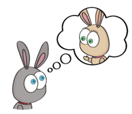 3-O & Rabbit: Rabbit Family sticker #8879734