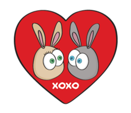3-O & Rabbit: Rabbit Family sticker #8879735