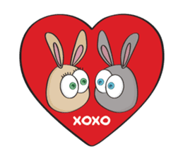 3-O & Rabbit: Rabbit Family sticker #8879735