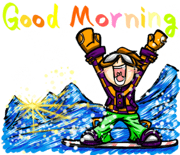 Snowboard & Winter sticker #8880146