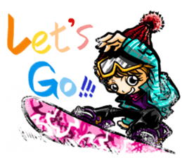 Snowboard & Winter sticker #8880157