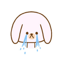 Words to use the cute rabbit for sticker #8880265