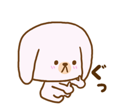 Words to use the cute rabbit for sticker #8880267