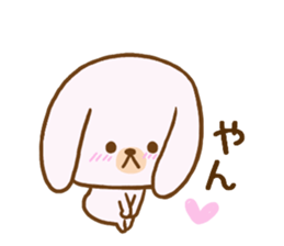 Words to use the cute rabbit for sticker #8880272
