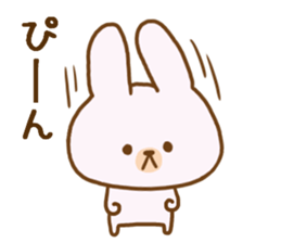 Words to use the cute rabbit for sticker #8880274