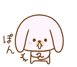 Words to use the cute rabbit for sticker #8880276