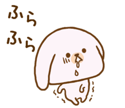 Words to use the cute rabbit for sticker #8880278