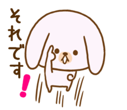 Words to use the cute rabbit for sticker #8880280