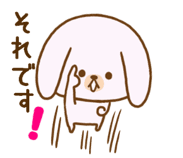 Words to use the cute rabbit for sticker #8880280