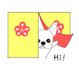 French bulldog Ume 2 English ver. sticker #8880336