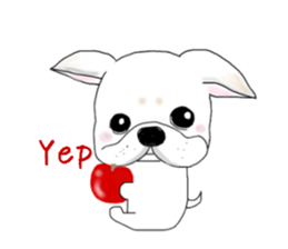 French bulldog Ume 2 English ver. sticker #8880337