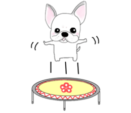 French bulldog Ume 2 English ver. sticker #8880338