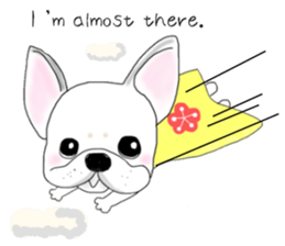 French bulldog Ume 2 English ver. sticker #8880345