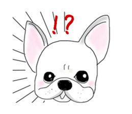 French bulldog Ume 2 English ver. sticker #8880346