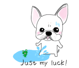 French bulldog Ume 2 English ver. sticker #8880347