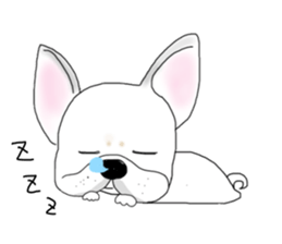 French bulldog Ume 2 English ver. sticker #8880348