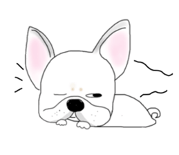 French bulldog Ume 2 English ver. sticker #8880349
