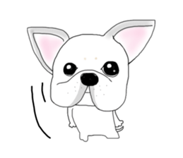 French bulldog Ume 2 English ver. sticker #8880350