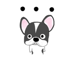 French bulldog Ume 2 English ver. sticker #8880353