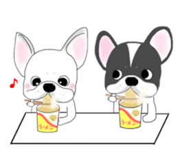French bulldog Ume 2 English ver. sticker #8880356