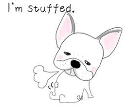 French bulldog Ume 2 English ver. sticker #8880357