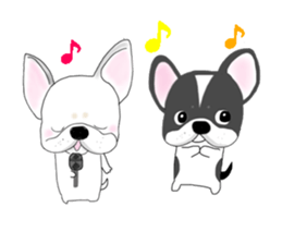 French bulldog Ume 2 English ver. sticker #8880366