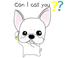 French bulldog Ume 2 English ver. sticker #8880368