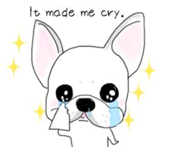 French bulldog Ume 2 English ver. sticker #8880370