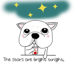 French bulldog Ume 2 English ver. sticker #8880374