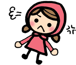 bilingual sharp-tongued girl stickers sticker #8880504