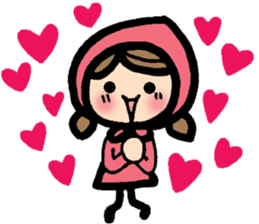 bilingual sharp-tongued girl stickers sticker #8880534